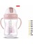 300 Ml Silikon Eğitim Sızdırmaz Bardaklar Süt Bebekler Su Biberon Saman Emme Kolları Içme Geniş Ağız İle | Şişeler (Mavi) (Yurt Dışından) 2
