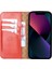 Apple iPhone 13 Pro Max Uyumlu Deri Cüzdanlı Kılıf Nu7 Nar Çiçeği 3