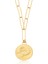 Gold Yılan Madalyon Kolye 1