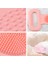 Banyo Artifact Duş Duş Silikon Vücut Fırçası Banyo Kemeri Peeling Vücut Fırçası Kemer Yıkama-Pembe 5