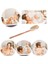 2 Adet / Takım Duş Buketi Sırt Fırçası Banyo Vücut Fırçası Uzun Ahşap Saplı Sırt Scrubber 4