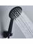 Su Tasarruflu Duş Başlığı Yüksek Basınçlı Banyo Üç Hızlı Anahtar Banyo Püskürtücü El Duş Başlığı Siyah(Yurt Dışından) 1