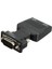 1080P VGA Erkek - HDMI Dişi Konnektör Adaptörü Dönüştürücü, Sesli USB Kablolu - 2