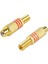 20 Adet Kaplama Aurum Rca Dişi Jack Ses Kablosu Konnektör Adaptörü Lotus Rca Fiş Çoğaltıcı Adaptörü Mikser Amplifikatörleri Için 2