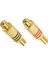 20 Adet Kaplama Aurum Rca Dişi Jack Ses Kablosu Konnektör Adaptörü Lotus Rca Fiş Çoğaltıcı Adaptörü Mikser Amplifikatörleri Için 5