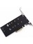 Çift M.2 Pcie Adaptörü, M2 SSD Nvme (M Key) Veya Sata (B Key) 22110 2280 2260 2242 2230 - Pci-E 3.0 x 4 Ana Bilgisayar Denetleyicisi Genişletme Kartı Masaüstü Pci Express Yuvası Için 3