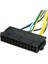 Hp Z220 Z230 Sff Anakart Sunucu Iş Istasyonu Siyah Için Atx Psu Güç Kablosu 24P - 6p 3