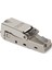 2 Adet CAT6A Koruyucu Kristal Kafa RJ45 Konnektör Metal Modül Aletsiz Konnektör Fiş Bilgisayar Kablosu Adaptörü 5
