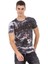 Cipo & Baxx CT629 Antrasit Desenli Vintage Biker T-Shirt 1