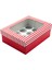 22X30X10 Pencere Kapaklı 12'li Cupcake Kutusu (10 Adet) 1
