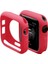 Apple Watch Uyumlu Seri 1 2 3 4 5 6 Se(45 Mm)Önü Açık Tasarım Yumuşak Silikon Kılıf Kırmızı 1