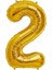 Rakam Folyo Balon Gold 2 40 cm 16 Inç 1