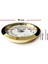 Analog Higrometre Nem Ölçer Humidor Puro Kutusu Için Metal Çerçeve Sarı-Beyaz 50MM 4