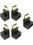 5 Paket HDMI 90 Derece Sağ Açı Adaptörü Altın Kaplama HDMI Erkek - Dişi Konnektör U Stick, Ps4, Ps3 Için 3D 1080P HDMI Genişleticiyi Destekler 1