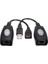 USB 2.0 - Cat5 CAT5E Cat6 RJ45 Lanuzatma Adaptörü Kablo Dönüştürücü 1