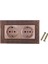 Çift Ab Standart Güç Soketi Kabartma Retro Panel Elektrik Çıkışı Duvar Şarj Cihazı Çıkış Soketi Şarj Eu Fişi 1