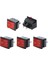 2 Adet Kcd4 Dpst On-Off 4 Pinli Rocker Boat Switch 15A/20A & 3 Adet Red Light 4 Pin Dpst On-Off Snap In Boat Rocker Switch 1