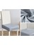 Pu Deri Yemek Odası Sandalye Koltuk Kapakları Sandalye Slipcover Parti Siyah Için Çıkarılabilir (Yurt Dışından) 4