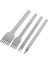 4 Adet Beyaz Çelik Set 1/2/4/6 Prong Diy Elmas Bağlama Dikiş Keskileri Aksesuarları - 3mm (Yurt Dışından) 1