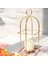 Birdcage Mumluk Dekoratif Mum Centerpieces Metal Ev Partisi Altın İçin Metal 3
