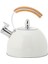 3l Paslanmaz Çelik Islık Stopetop / Indüksiyon Kettle W / Kolu Beyaz (Yurt Dışından) 1