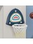 Basketbol Hoop Kurulu Duvara Monte Pompa Seti Çocuklar Için Oynarken Hediyeler Mavi (Yurt Dışından) 5