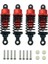 Rc Araba Amortisörleri Damper Tamiya Tt-01 Tt-02 Tl-01 Için Set Tl-01 1/10 Rc Araba Kırmızı (Yurt Dışından) 1