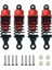 Rc Araba Amortisörleri Damper Tamiya Tt-01 Tt-02 Tl-01 Için Set Tl-01 1/10 Rc Araba Kırmızı (Yurt Dışından) 2