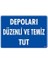 Depoları Düzenli ve Temiz Tut 1