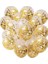 Şeffaf Gold Konfetili Balon 10'lu 1