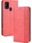 Galaxy M31 Manyetik Retro Deri Cüzdan Tasarımlı Telefon Kılıfı Kırmızı (Yurt Dışından) 1