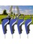 Değiştirilebilir No.tag Utility Protecter Blue ile 4 Adet Golf Hibrit Headcovers (Yurt Dışından) 5