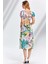 22056 Çok Renkli Elbise 2