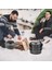 Kamp Tencere Seti Taşınabilir Pişirme Ekipmanları Pot Pan Set Açık Siyah (Yurt Dışından) 4