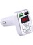 Araç Şarj Ikiz Portu USB Fm Verici Bluetooth Kablosuz Aux Mp3 Handfree Gümüş (Yurt Dışından) 1