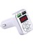 Araç Şarj Ikiz Portu USB Fm Verici Bluetooth Kablosuz Aux Mp3 Handfree Gümüş (Yurt Dışından) 2