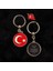 Isim ve Tarihli Türk Bayraklı Anahtarlık ve Rozet 1