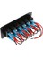 Rv Araba Deniz Tekne 6 Gang Devre Kesici LED Kontrol Rocker Anahtarı Paneli (Yurt Dışından) 4
