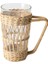 El Yapımı Rattan Dokuma Kore Retro Yaratıcı Fincan Dokuma Su Isıtıcısı El Teslim Cam Fincan Kahve Kupa | Bira Steins (Yurt Dışından) 1