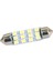 Beyaz Araba Iç Kubbe 3528 12 Smd LED Festoon Ampul Haritası Işık Lambası 42MM 12 V (Yurt Dışından) 1