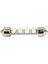 Beyaz Araba Iç Kubbe 3528 12 Smd LED Festoon Ampul Haritası Işık Lambası 42MM 12 V (Yurt Dışından) 5