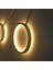 Modern LED 5li Halka Daire Plafonyer Avize 6500K 3
