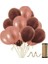 Kahverengi Rose Gold Metalik Balon 30 Adet 1
