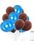 Kahverengi Koyu Mavi Metalik Balon 50 Adet 1