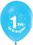 1 Yaş Iyi Ki Doğdun Baskılı Mavi Balon 5'li Paket 1