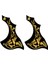 2 Parça Plastik Yapıştırıcı Pickguard Altın Çiçek Için Anti-Scratch Plaka( Yurt Dışından) 2