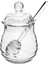 1 Adet 250 Ml Cam Bal Pot Temizle Reçel Kavanoz Kepçe Ve Kapak Güç Şeker Sızdırmazlık Tankı İle Ev Mutfak Organizatör İle Set | Şeker Ve Krema Tencere (Yurt Dışından) 1