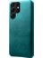 Galaxy S22 Ultra 5g Çizilmeye Dayanıklı Pu Deri Kaplamalı Pc Telefon Kılıfı - Yeşil (Yurt Dışından) 1