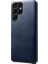 Galaxy S22 Ultra 5g Çizilmeye Dayanıklı Pu Deri Kaplamalı Pc Telefon Kılıfı - Mavi (Yurt Dışından) 1