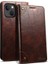 Sutenı Apple iPhone 13 Mini Için 055 Serisi Çizilmeye Düşmeye Dayanıklı Pu Deri+Tpu Cüzdan Tasarımlı Standlı Telefon Kılıfı - Koyu Kahverengi (Yurt Dışından) 1